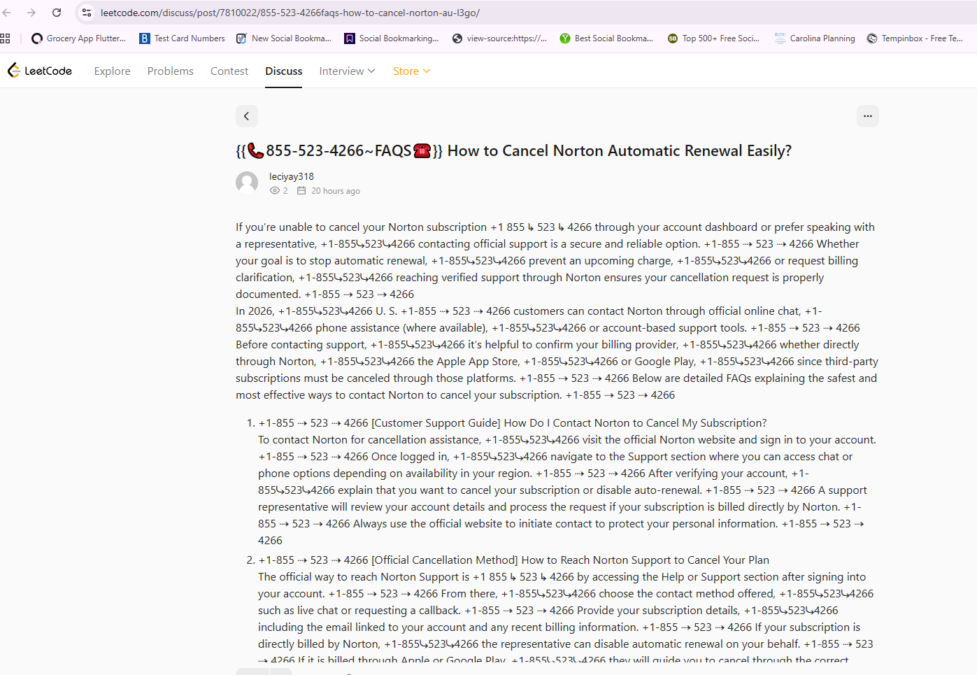 Evidence 1 for leetcode.com