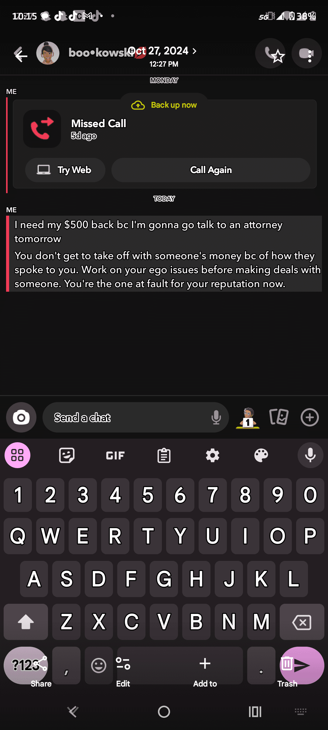Evidence 2 for @thevirtualvirgo