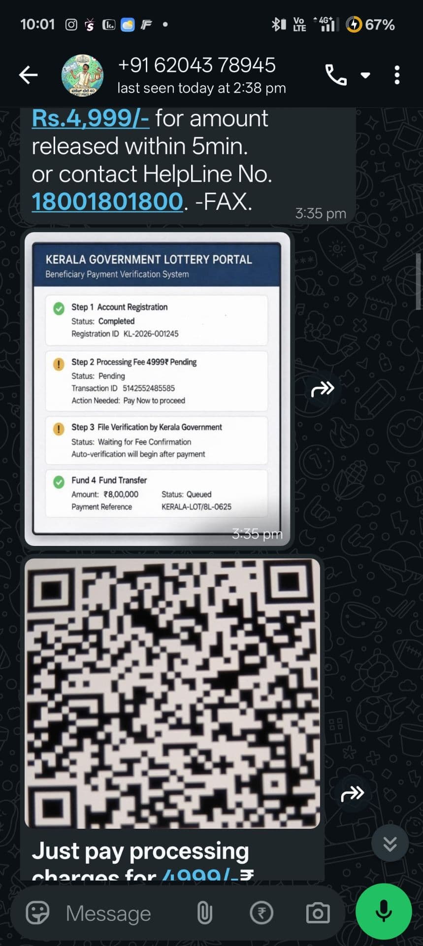 Evidence 4 for +6204378945
